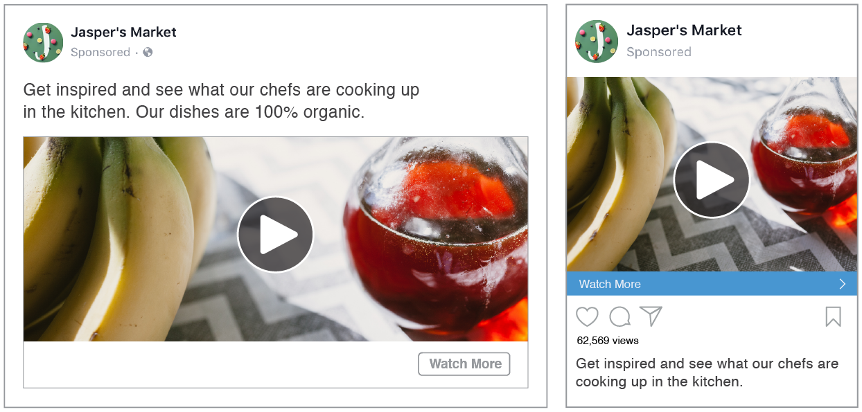 Video Ads können in Form von in Stream, in Feed oder als Stories verwendet werden.  Als Story wirken Sie auf Kunden authentisch und Menschen verbindend. Sie sollten immer vertikal ausgerichtet sein, da die Handynutzung zu 90% vertikal erfolgt. 